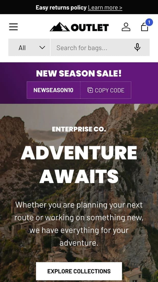 Enterprise — Outlet